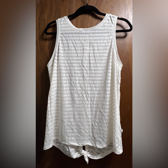 Lululemon Meet Halfway Tank Striped White Yoga Workout Activewear Gym Training - Picture 5 of 10